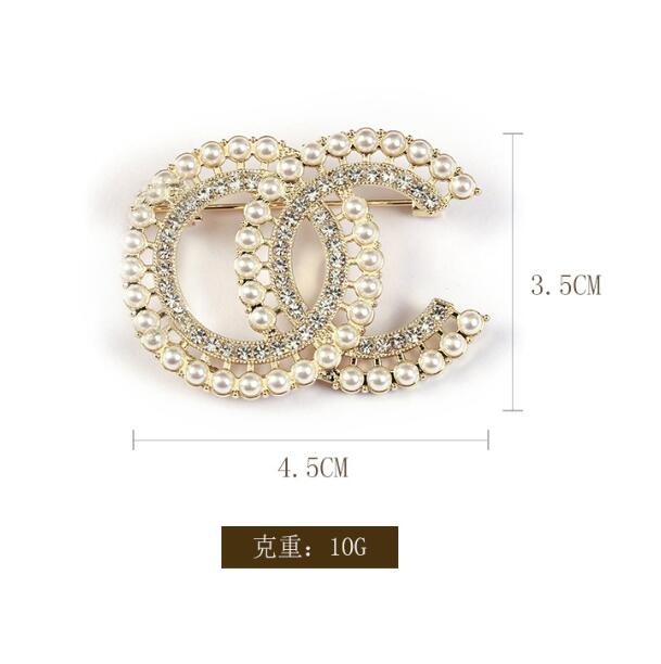 

20style Brand Designer C Double Letter Brooches Women Men Couples Heart Luxury Rhinestone Crystal Pearl Brooch Suit Laple Pin Metal Fashion Jewelry