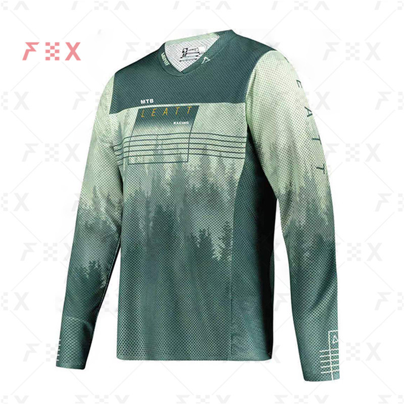 

Cycling Shirts Tops Mountain Bike Team Downhill Jersey MTB Offroad DH Bicycle Locomotive Shirt Cross Country LEATT RACING JERSEY 230213