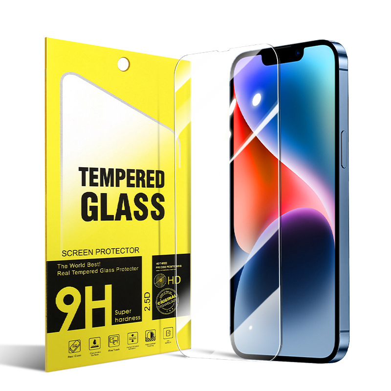 

Screen Protector Protective Film for iPhone 14 13 12 Mini 11 Pro Max X Xs Max 8 7 6 Plus Samsung A71 A21 LG stylo 6 Aristo 5 Tempered Glass with retail box