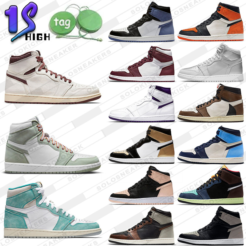 

1s 2023 Jumpman Basketball shoes University Blue Dark Mocha UNC Light Smoke Grey Hyper Chicago bred royal Silver Toe Shadow Twist men women{category}