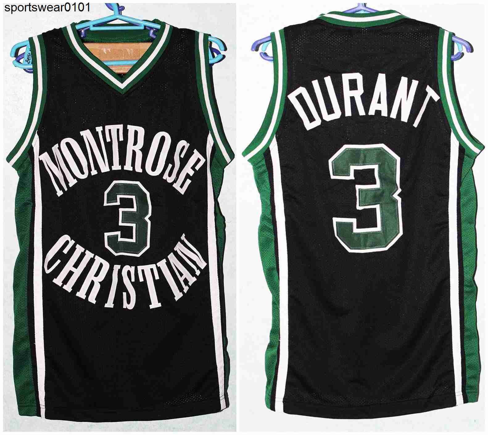 

#3 Kevin Durant Montrose Christian High School Retro Classic Basketball Jersey Mens Stitched Custom Number and name Jerseys, As show