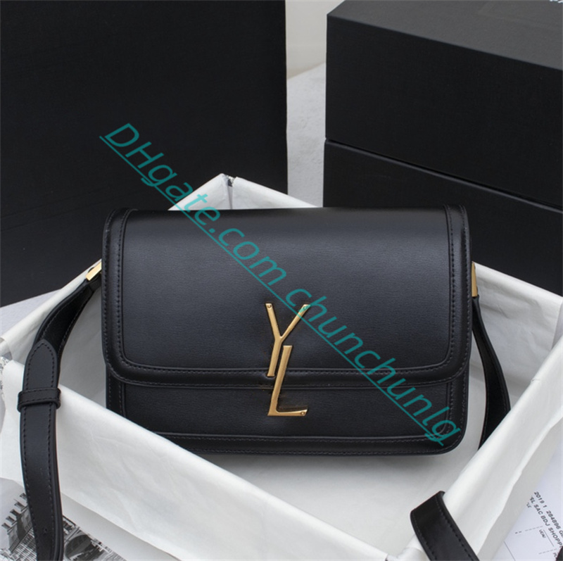 

Top fashion new women's SOLFERINO shoulder bag big brand designer high quality leather Classic CrossBody Purses hansbags Messenger women's Totes Clutch Bags Wallet, Khaki size: 23cm