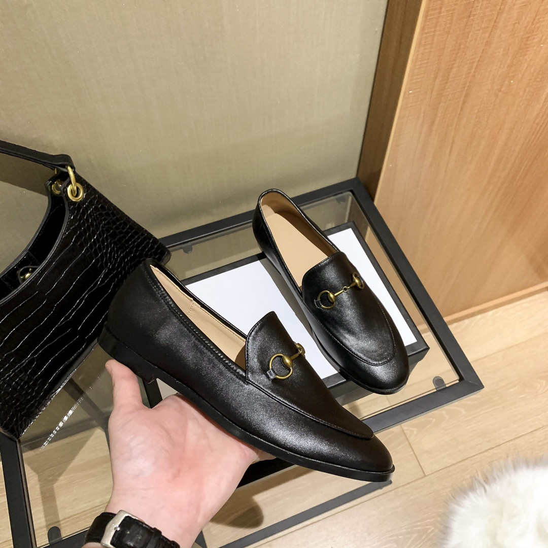 

With Box Designer Women Shoes Fashion Luxury Genuine Leather Low Cut Slip-On Casual Loafers Outdoor Female Zapatillas Walking Shoes 35-41