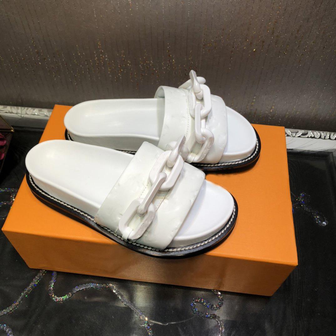 

With Box 2022 Designer Sunset Flat Comfort Mules Luxury Womens Slippers Summer Sandals Beach Slide Top Quality with Box Size Us 4-11 Zo