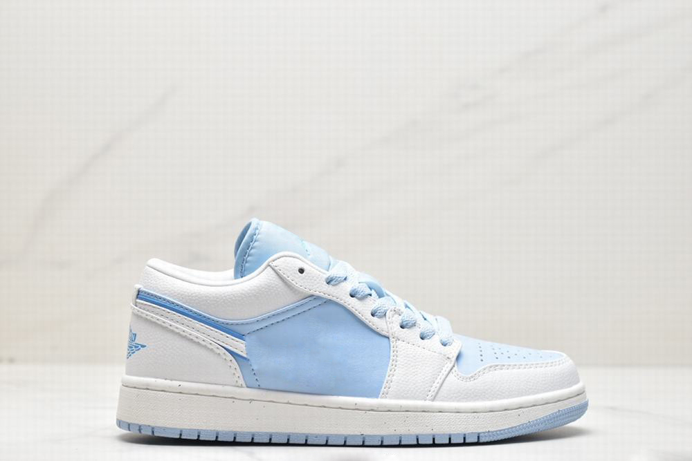 

With Box Reverse Ice Blue Basketball Shoes Men Women 1s Low Sneaker