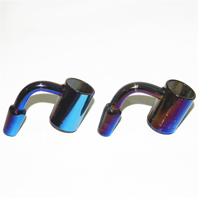 

Electroplate Quartz Banger Nail 10mm 14mm 18mm Male Female 45 90 Degrees Domeless nails For Glass Bong Bowl Pipes Adapter Dab Rigs