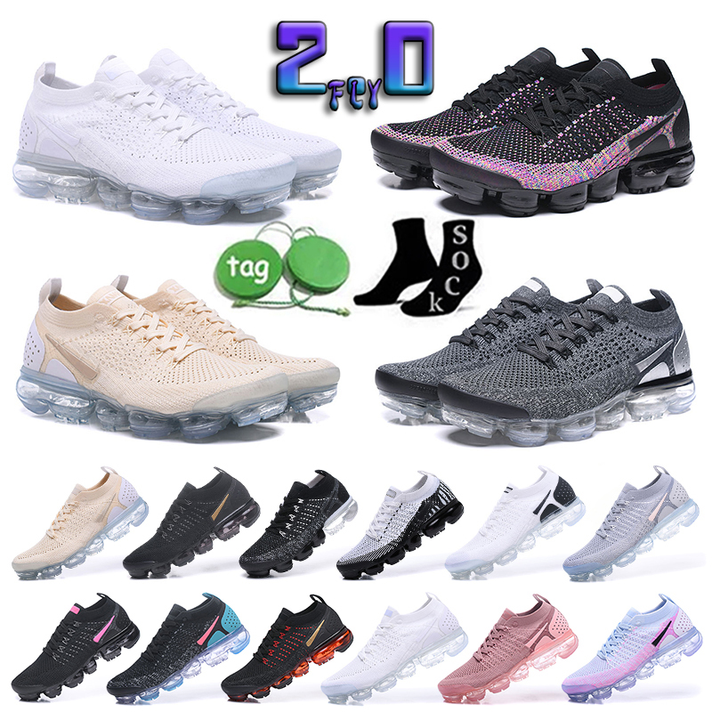 

Fashion Cushion FK 2.0 Running Shoes Fly CNY Triple Volt metallic gold multi-color light moon mango Pure Platinum White Knit bred racer blue nikes Men Women Sneakers, Grey
