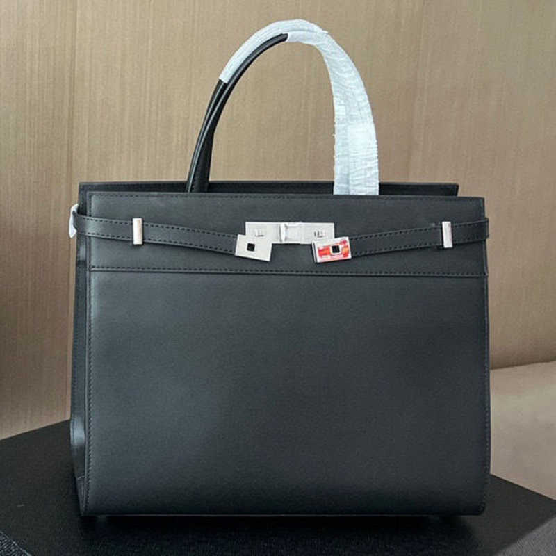 

Luxury designer Tote bag Women Manhattan bags Vintage handbag Leather shoulder crossbody purse Large capacity messengerbag Crocodile totes, Black napa with box
