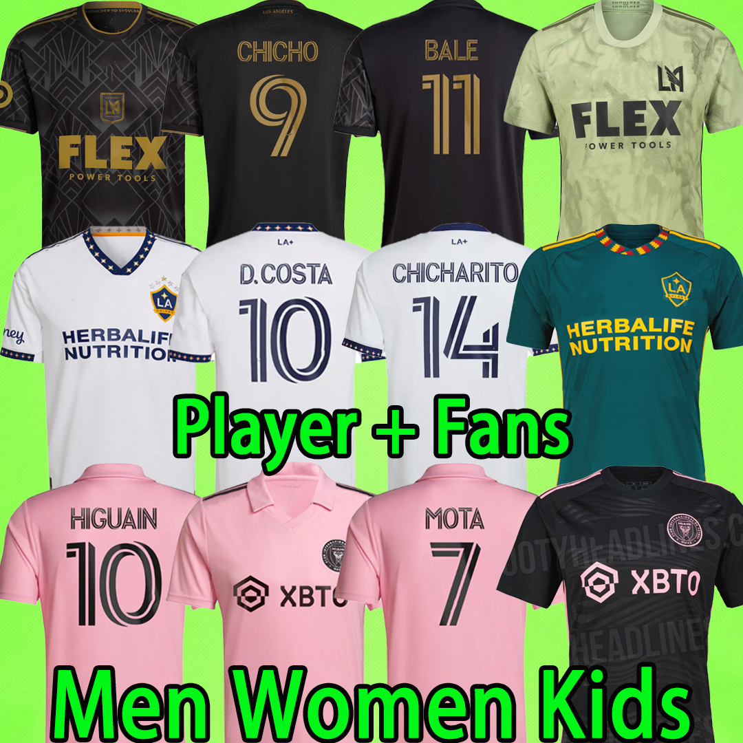 

INTER MIAMI 2023 2024 LAFC Soccer Jerseys BALE Player version VELA CHICHO Los Angeles LA Galaxy FC MLS CHICHARITO BECKHAM HIGUAIN 23 24 Football Shirts kids kit women, 23/24 fans version
