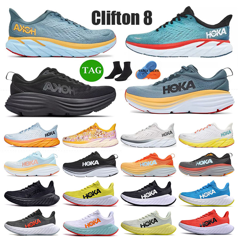 

HOKA ONE ONE Bondi 8 Running Shoe Clifton 8 Mens Womens Carbon X2 Accepted lifestyle Shock absorption highway climbing training Sneakers Designer shoes, Clifton 8 (0) 36-41