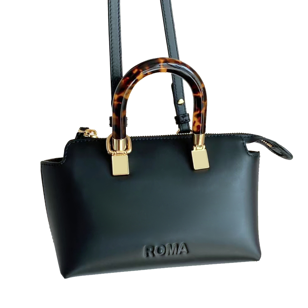 

Luxurys Designers Bags fend Boston travel bag men women's purse pochette handbags Cross Body top handle crossbody Genuine Leather fashion strap weekend Hobo famous, Black