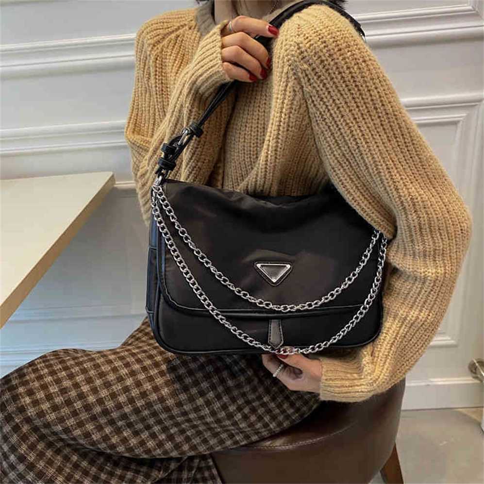 

80% Off bags Outlet Store Handbag Chessboard large capacity women's autumn and winter canvas chain Single Messenger Tote sales, Black4