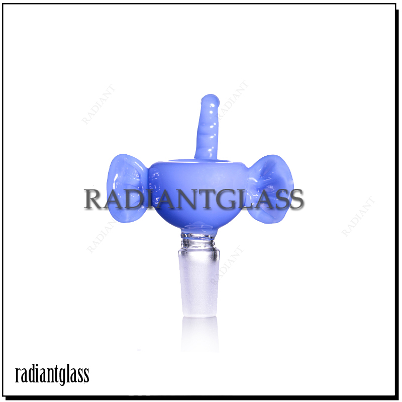 

Glass Bowl Smoking Slide Bowl 14mm 19mm New Elephant Male Pieces for Water Pipes Bongs Tobacco Bong Bowls