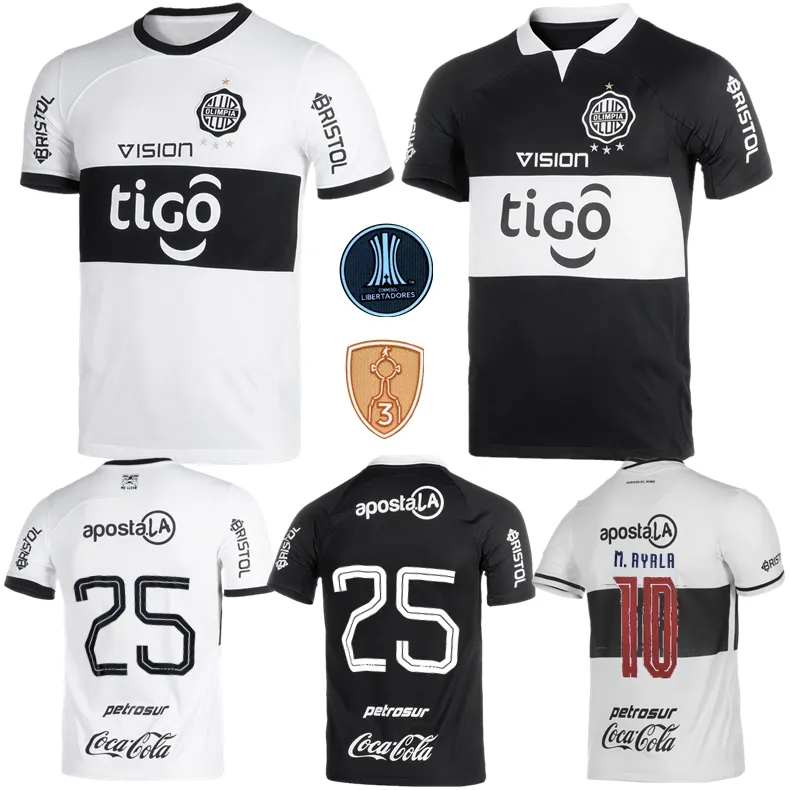 

2023 Club Olimpia soccer jerseys 2022 23 24 Asuncion Paraguay league Diego Duarte PERALTA Benitez classic vintage home away football shirt, 23 24 home