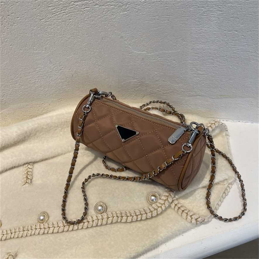 

Cheap Bags Wholesale Handbag Lingge chain small female autumn and winter versatile ins niche cylinder Single Messenger sales, Black7