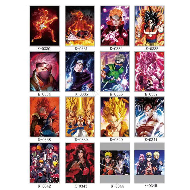 

3D stereoscopic stickers painting Multi-style gradient poster animation nude 3D stereoscopic painting PET raster painting manufacturer direct distribution