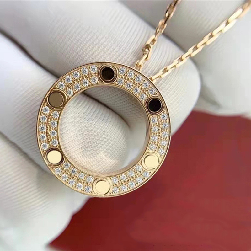 

stainless steel love necklaces pendants fashion choker necklace women men Lover neckalce jewelry gift