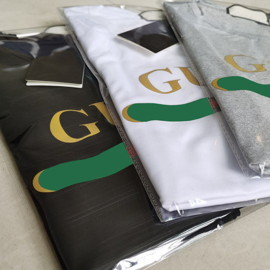 

Italy designer brands summer xxxl shirts mens womans Black white Fashion Cotton two G letter Graphic print Round neck Classics ucci Luxury clothes T-Shirts tee tops, G u c c i