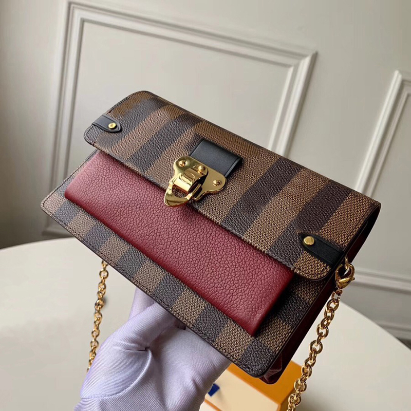 

Designer Chain bag Luxury Crossbody bag Genuine leather Handbag Delicate knockoff Shoulder bag With Box YL021, N60237