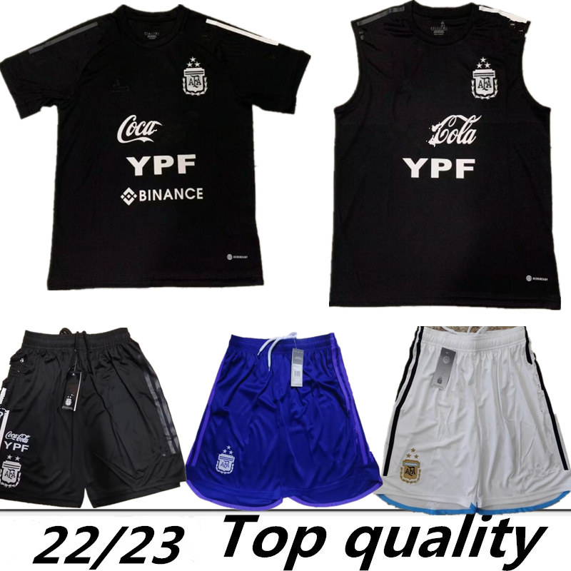 

2023 kids Argentina Soccer Jerseys Otamendi DE PAUL L.MARTINEZ KUN AGUERO DYBALA DI MARIA Maradona TAGLIAFICO national team 22 23 football men Training vests