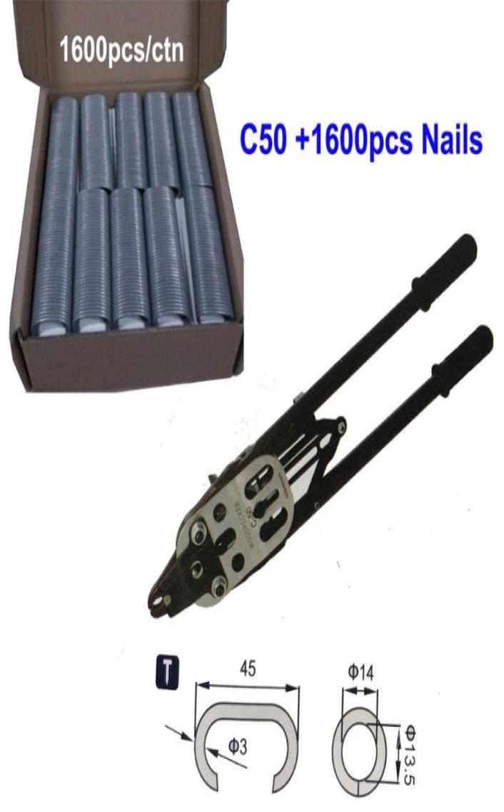 

Pneumatic Tools C45 C50 Professional Manual Ring Plier Gabion Fixing C Nailer Stapler Nails For Cages Fence Connectonly Nails4034563