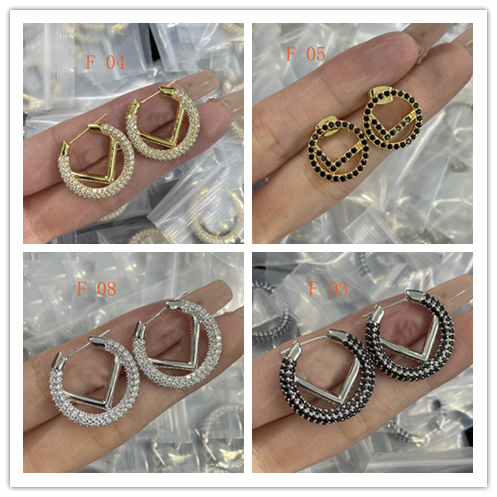 

Mens Stud Earrings Designer For Women Luxury Jewlery Gold Hoops Diamond Studs Retro Ring Pendant Engagement Earring F Accessories With Box