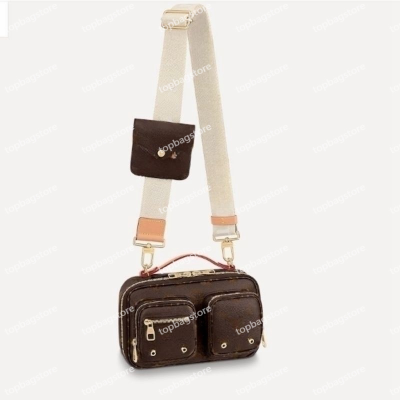 

Designer Camera Bag Utility Crossbody Leather Bag Shoulder Cross Body Bags Luxury Fashion wallet Women Lady Vintage Multiple Zipped Vintage handbags, Lcv01