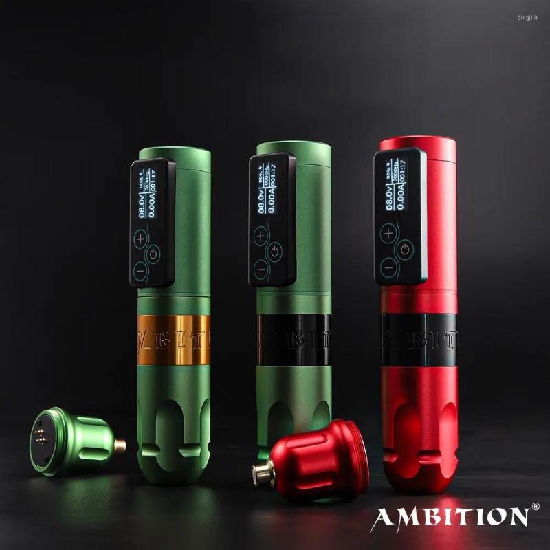 

Tattoo Machine Ambition Vibe Wireless Pen Kit Powerful Brushless Motor With Touch Screen Battery Capacity 2400mAh ForTattooworks