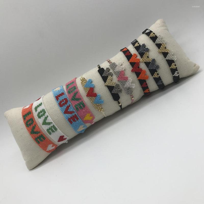 

Strand BLUESTAR MIYUKI Bracelet Pulseras Mujer Moda Heaerts For Women LOVE Couple FriendShip Jewelry Gift