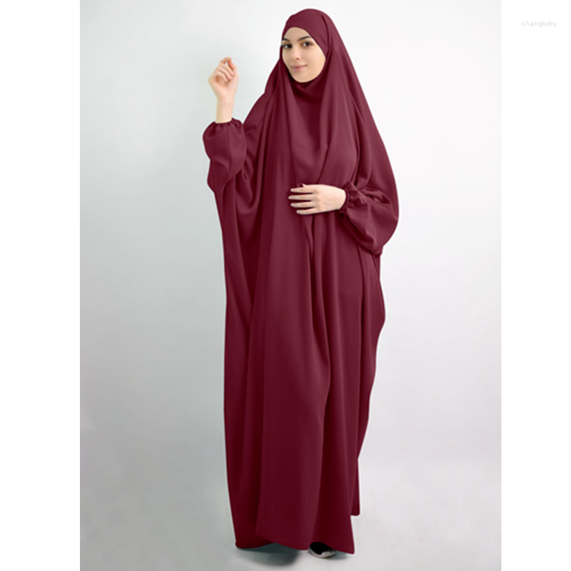 

Ethnic Clothing Muslim Prayer Garment Nida Abaya Dress Women Jilbab Long Khimar Robe Kaftan Niqab Islam Dubai Clothes Kimono