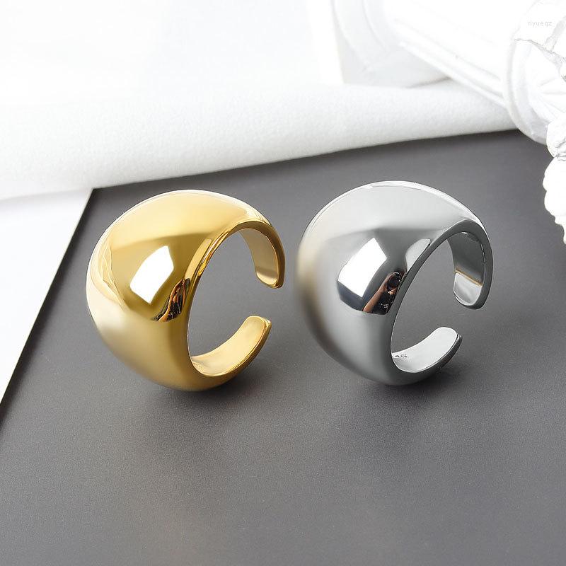

Wedding Rings Jianery Exaggerated Personality Retro Smooth Round For Women Charm Engagement Men Vintage Knuckle Finger Jewelry