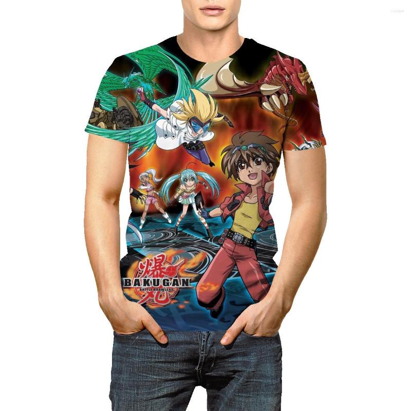 

Men's T Shirts Anime 3D Printing Men's Short-sleeved European Large Size Oversize And Women's T-shirt Summer Round Neck, Gold