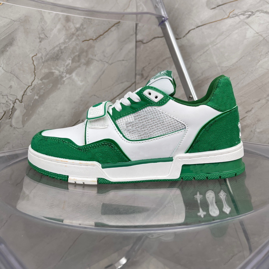 

Buy Trainer Sneakers in Green Casual Shoes For Sale 2023 Virgil Street Style Red Blue Letter Overlays Platform US4-US11, 10000