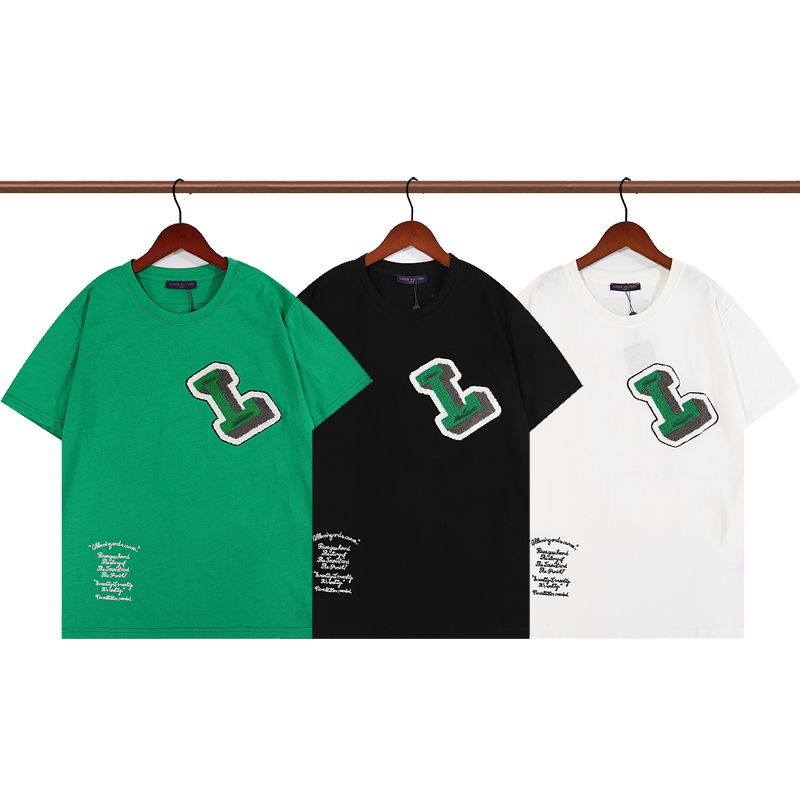 

2023 letter print designer Mens T-Shirts tops Fashion luxury Brand cotton Men and Women's Round Neck tee tshirt Short Sleeve, White
