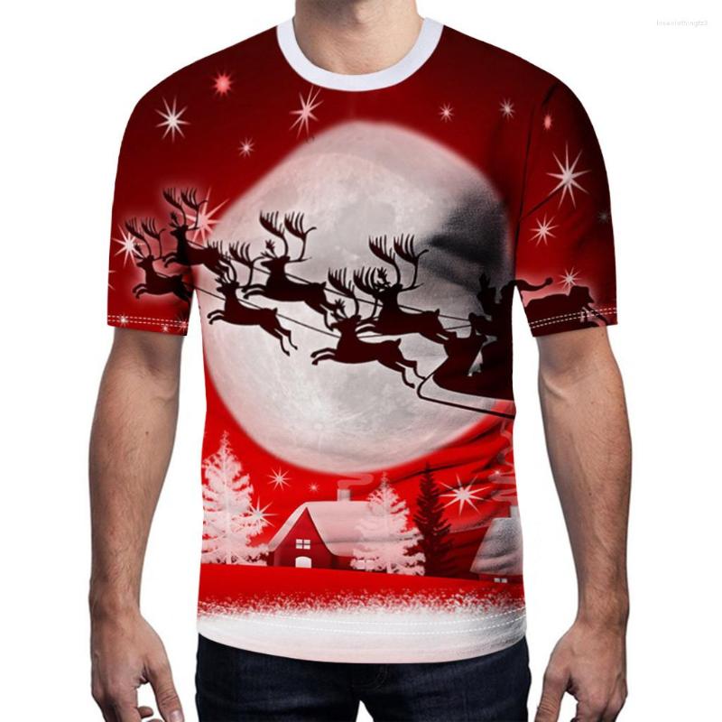 

Women's T Shirts Christmas Sleeve Men Printed Letter Casual Blouse T-Shirt Women Short Tops 22 Dress Shirt Luxury Slim Fit For, Red