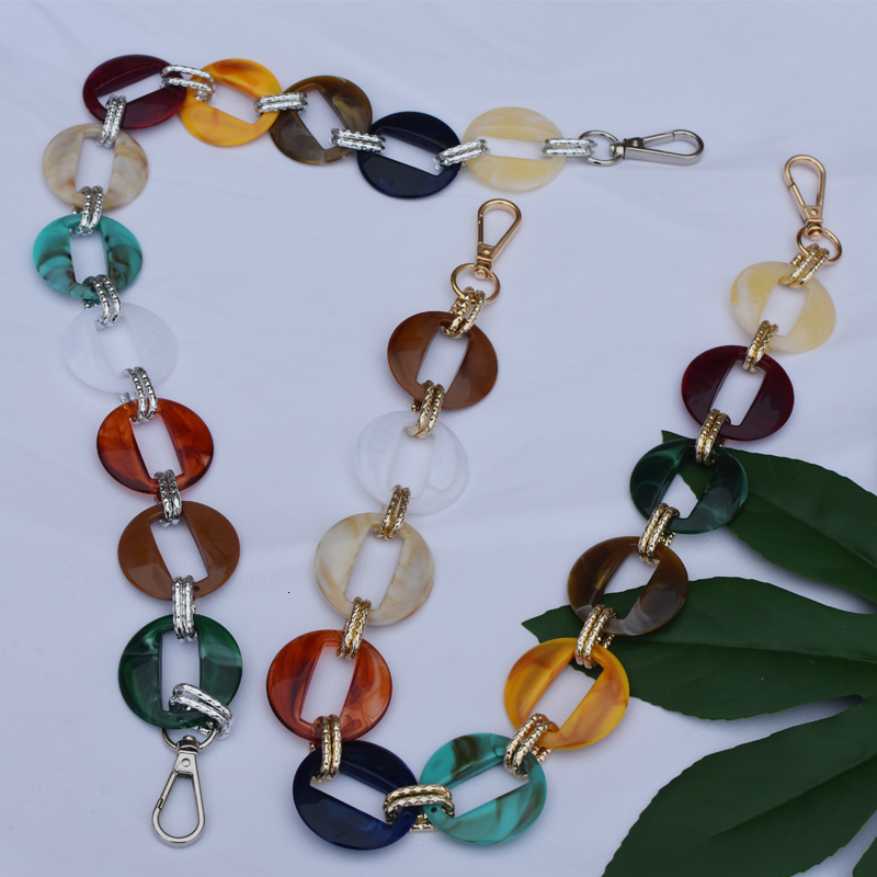 

Bag Parts Accessories MM FOND round shape resin bag strap clear design elegant lady shoulder bag belt sell easy matching bag belts sell 230213