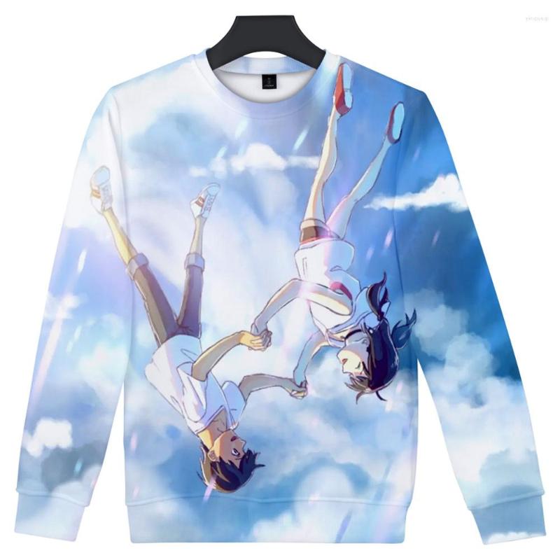 

Men's Hoodies Weathering With You Unisex Sweatshirt Round Neck Fashion Trend Style 3D Polyester Material, N06558