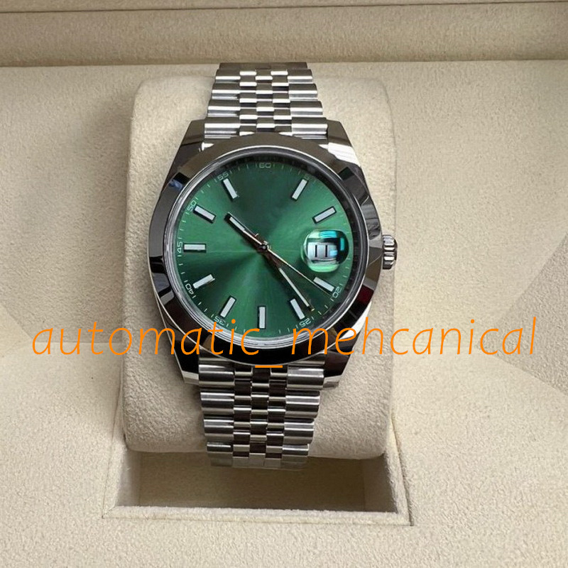 

Mens Watch 41mm Jubilee Bracelet Automatic 2813 Movement Men Watches Mechanical Sapphire Crystal Business Luminous Date Super Factory Wristwatches, Add waterproof