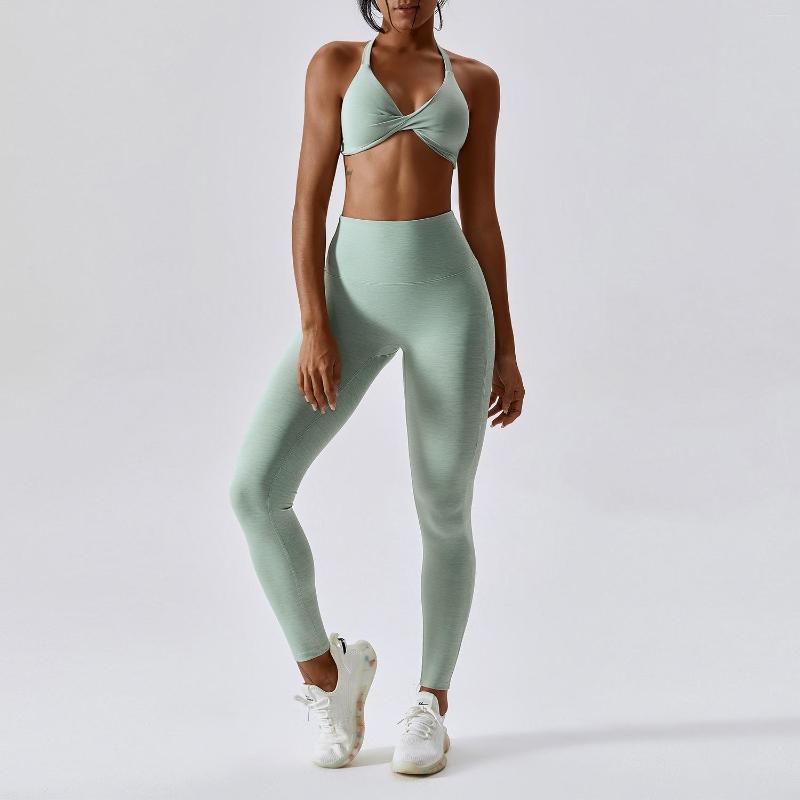 

Active Sets SVOKOR 2Pcs Seamless Yoga Set Women Elastic Sports Suit Sexy Beautiful Back Fitness Bra BuLift Workout Leggings Activewear, Green shorts