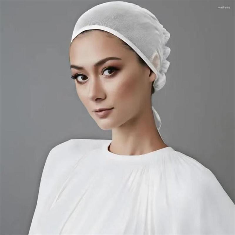 

Ethnic Clothing 2023 Muslim Women Elastic Tie Back Jersey Hijab Underscarf Caps Cap Head Wrap Turban Bonnet Islamic Headscarf Turbante