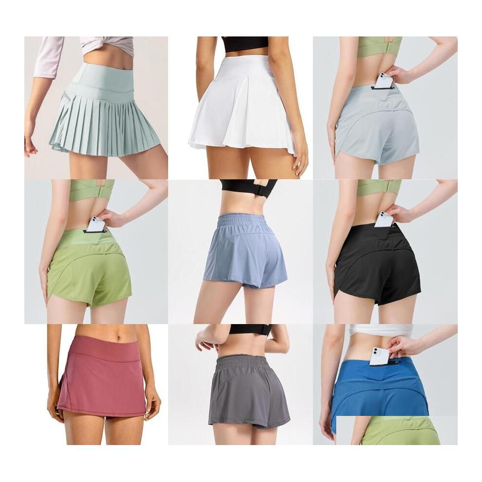 

Yoga Outfit Womens Short Dress Designer Summer Women Casual Top Gym Drop Delivery Sports Outdoors Fitness Supplies Dhr5M