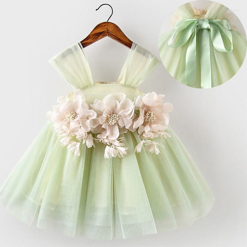 

Girl Dresses Baby Christmas For Girls Toddler Kids Lace Birthday Clothes Little Princess Wedding Party Gown Baptism Vestidos, Army green