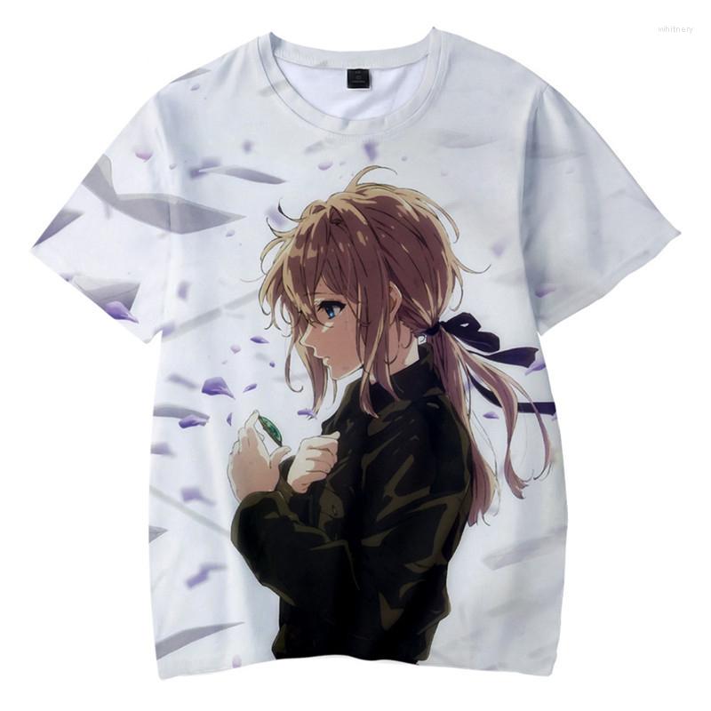 

Men's T Shirts Fashion T-Shirt Anime Violet Evergarden 3D Print Streetwear Men Women Short Sleeve Shirt Harajuku Hip Hop Streetshir Tops, At092802s