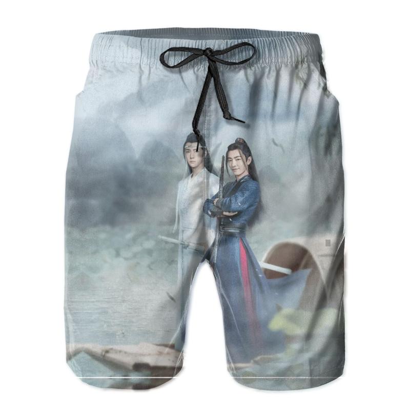 

Men's Shorts Beach Print Breathable Promo Funny Novelty The Untamed Sports Clothing UNTAMEDS Art Lightweight Hoodie Male, White 7