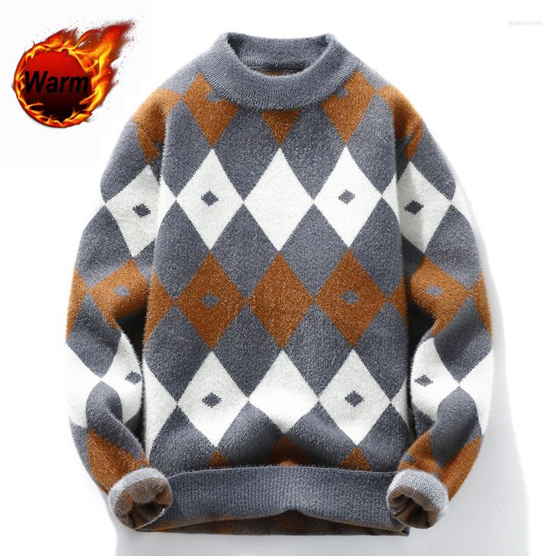 

Men's Sweaters 2023 Mens Autumn Winter Knitted Vintage For Men Clothing Basic Sweatshirts Man Clothes Jogger Texture Pullovers Hoodies, M897jr blue white