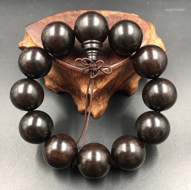

Bangle Special Black Sandalwood Buddha Beads Ebony Men And Women Jewelry Bracelet