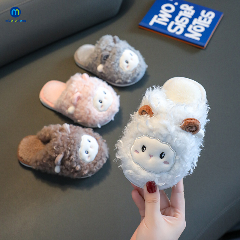

Slipper Winter Warm Plush Children's Cotton Slippers Parent-child Soft Non Slip Baby Slippers Boys And Girls Home Kids Shoes Miaoyoutong 230213, Ys22-hui