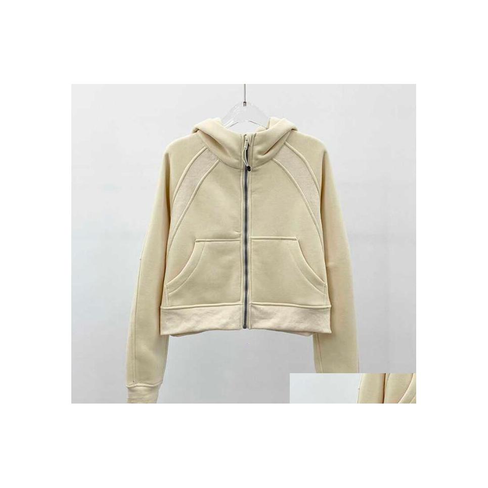 

Yoga Outfits Women Sha Brushed Fl Zip Hoodie Jacket Sportswear Lu98 Hooded Workout Track Running Coat With Pockets Outdoor Fleeces T Dhjek, Lilac grey