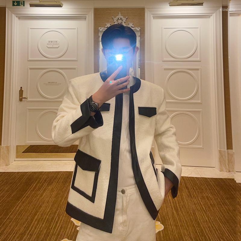 

Men's Jackets A10729 Fashion Men's Coats & 2023 Runway Luxury European Design Party Style Clothing