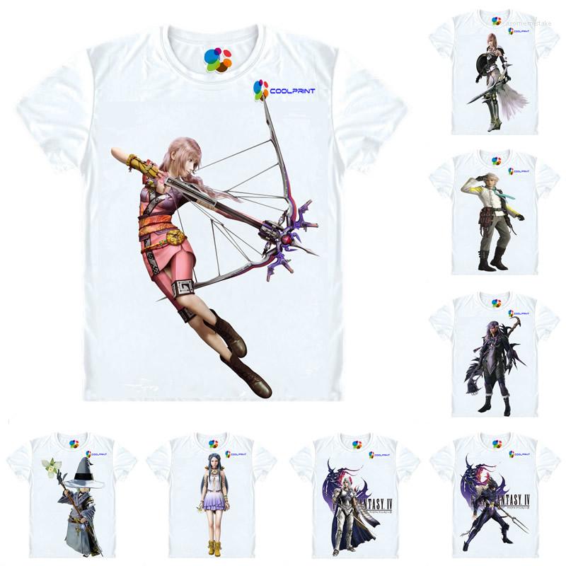 

Men' T Shirts Coolprint Anime Shirt Final Fantasy T-Shirts Multi-style Short Sleeve XIV XII FF14 Cosplay Motivs Hentai, Style 3